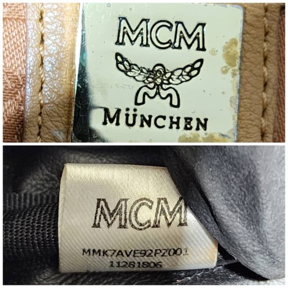 Authentic MCM Visetos Medium Sprinkle Stud Stark Backpack Cognac - Picture 11 of 16